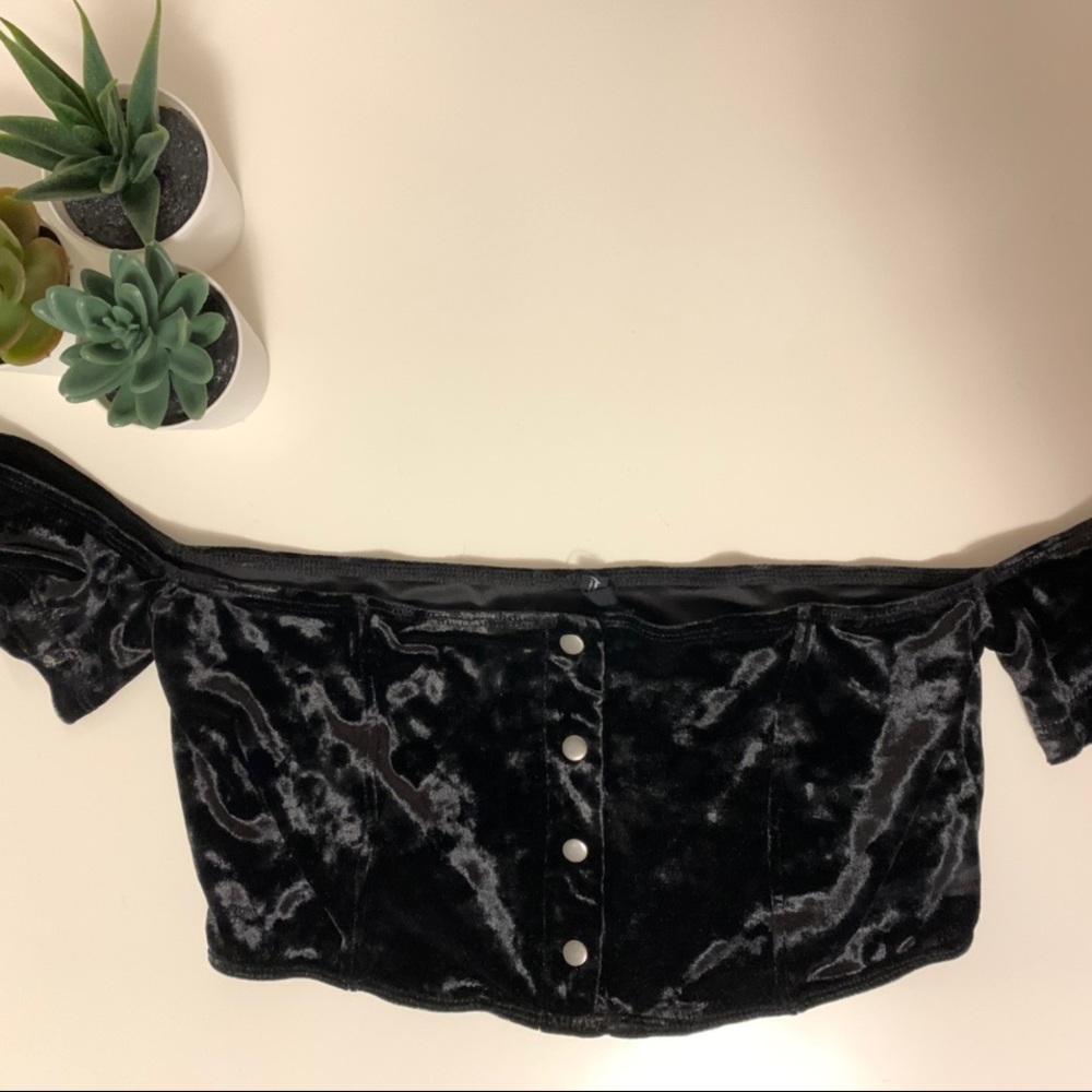Velvet Bandeau Top